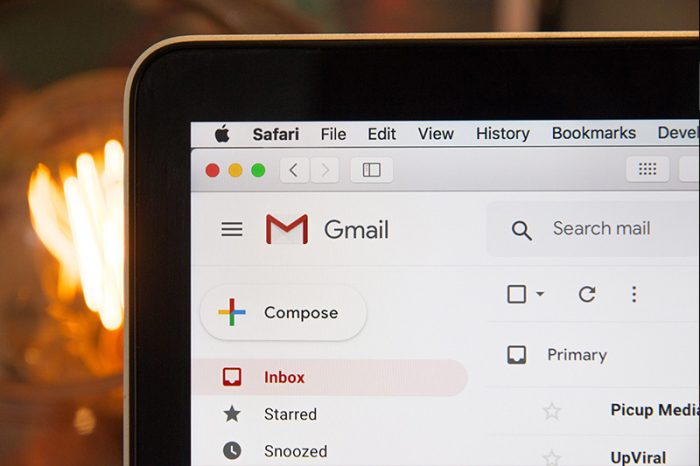 Gmail on Apple computer