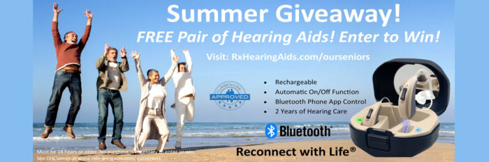 Rx Hearing Summer Giveaway Ad Slider