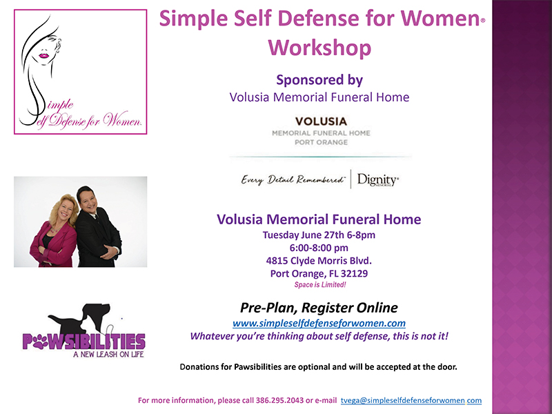 Simple Self Defense for Women® Workshop Seminar