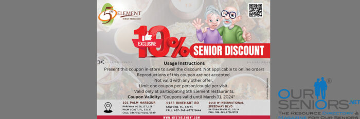 5th Element Resturant - Senior Citizens Special Discount