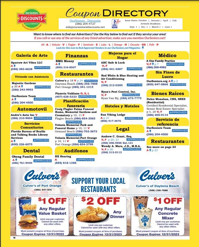 Coupon Page 18 Spanish