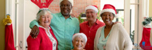 Seniors Celebrating Christmas Together