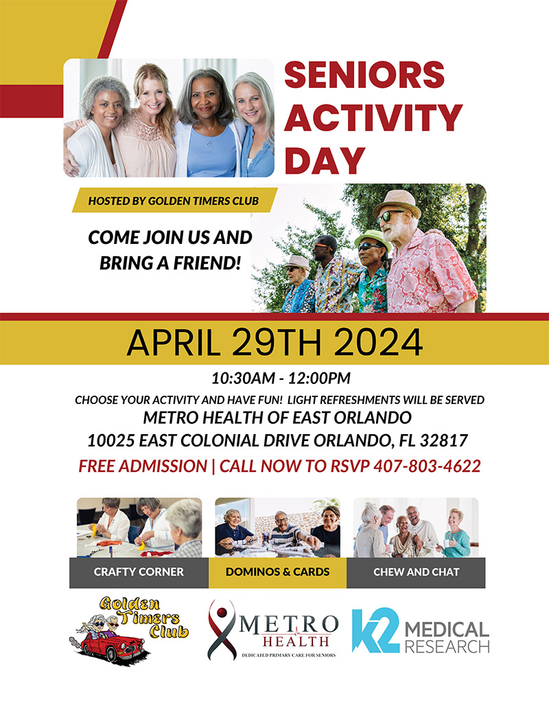 Seniors Activity Day – April 29, 2024