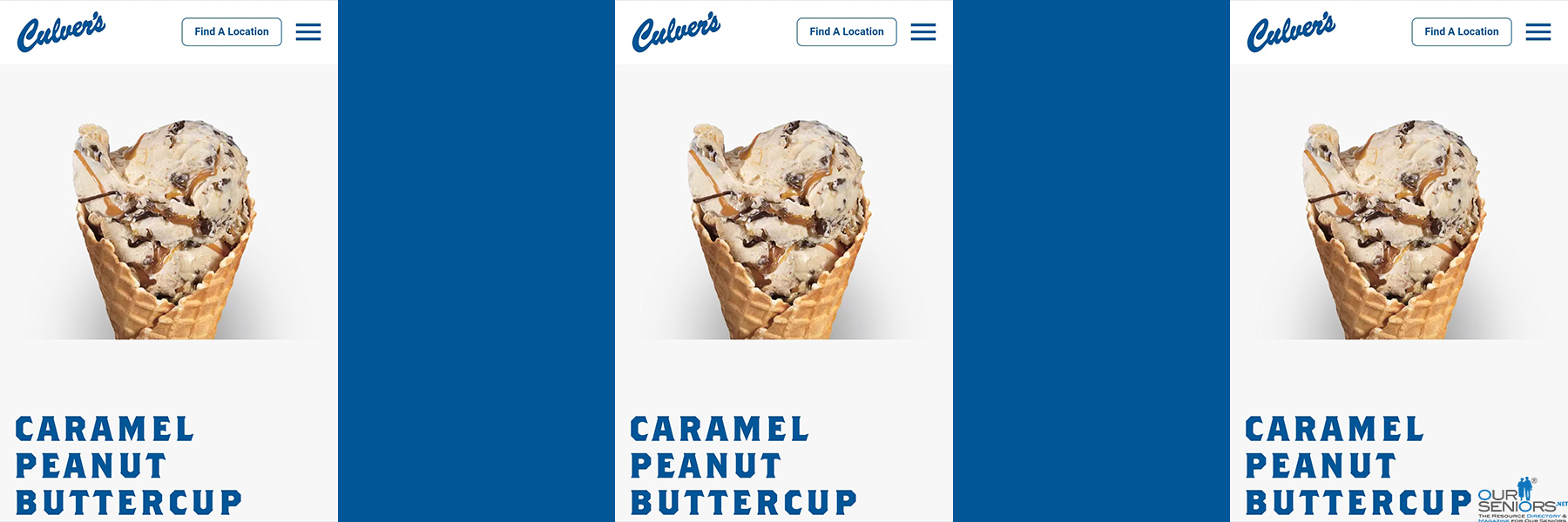 Culvers Caramel Peanut Buttercup Slider