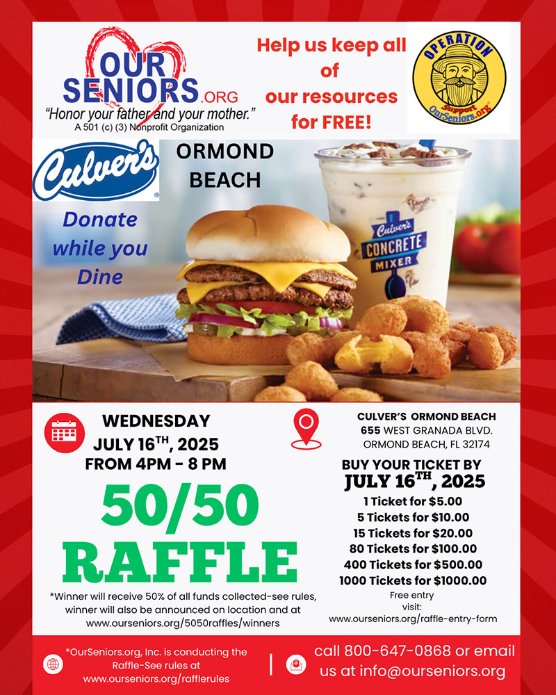 50/50 Raffle – July 16, 2025
