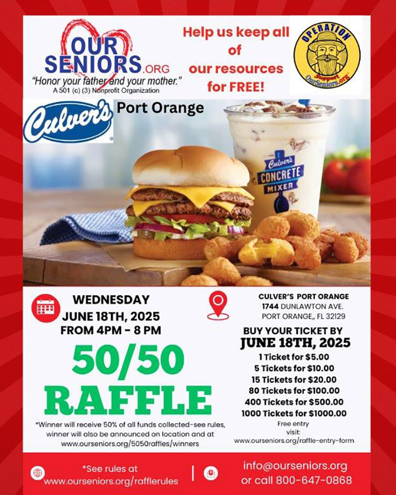 50/50 Raffle – June 18, 2025